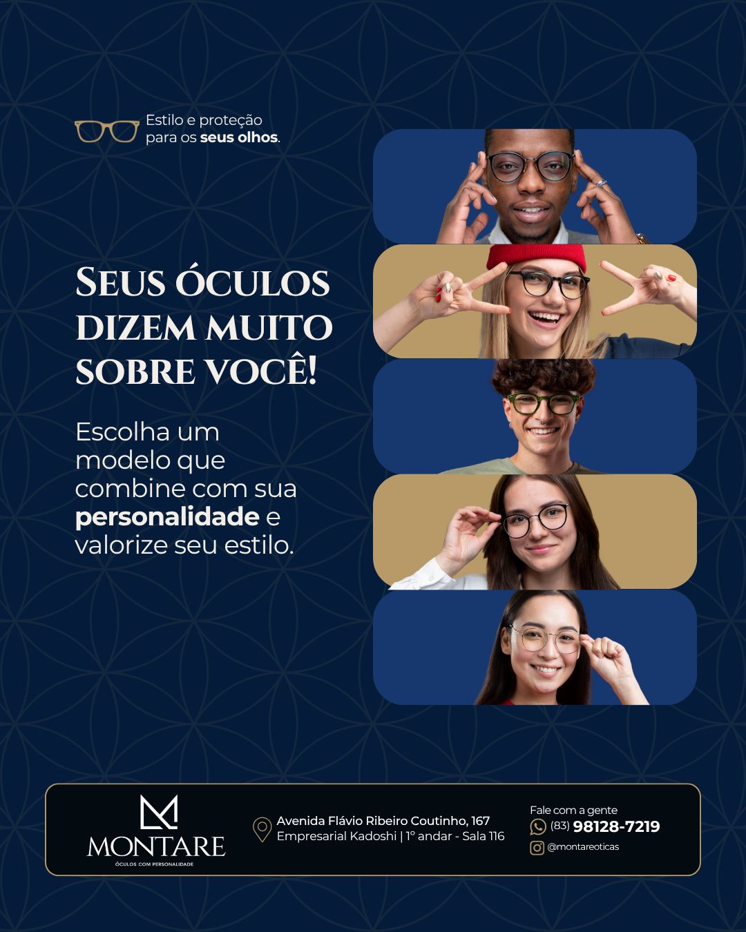 Atendimento personalizado da Montare Óticas